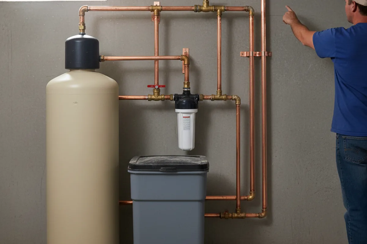 Whole-house water treatment system installed in Stockholm